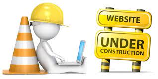 Man next to under construction sign